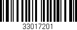 Código de barras (EAN, GTIN, SKU, ISBN): '33017201'