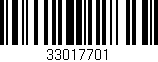 Código de barras (EAN, GTIN, SKU, ISBN): '33017701'
