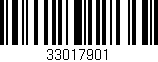 Código de barras (EAN, GTIN, SKU, ISBN): '33017901'