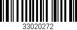 Código de barras (EAN, GTIN, SKU, ISBN): '33020272'