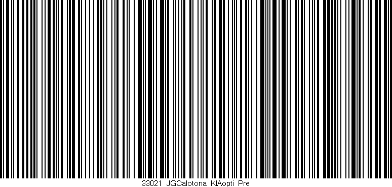 Código de barras (EAN, GTIN, SKU, ISBN): '33021_JGCalotona_KIAopti_Pre'