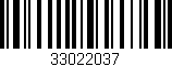 Código de barras (EAN, GTIN, SKU, ISBN): '33022037'