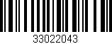 Código de barras (EAN, GTIN, SKU, ISBN): '33022043'