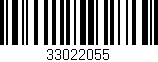Código de barras (EAN, GTIN, SKU, ISBN): '33022055'