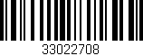 Código de barras (EAN, GTIN, SKU, ISBN): '33022708'