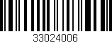 Código de barras (EAN, GTIN, SKU, ISBN): '33024006'