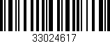 Código de barras (EAN, GTIN, SKU, ISBN): '33024617'