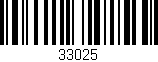 Código de barras (EAN, GTIN, SKU, ISBN): '33025'