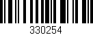Código de barras (EAN, GTIN, SKU, ISBN): '330254'