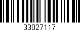 Código de barras (EAN, GTIN, SKU, ISBN): '33027117'