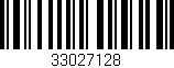 Código de barras (EAN, GTIN, SKU, ISBN): '33027128'