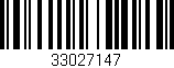 Código de barras (EAN, GTIN, SKU, ISBN): '33027147'