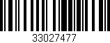 Código de barras (EAN, GTIN, SKU, ISBN): '33027477'