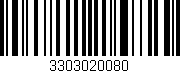Código de barras (EAN, GTIN, SKU, ISBN): '3303020080'