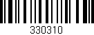 Código de barras (EAN, GTIN, SKU, ISBN): '330310'