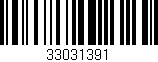 Código de barras (EAN, GTIN, SKU, ISBN): '33031391'