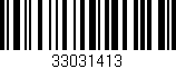 Código de barras (EAN, GTIN, SKU, ISBN): '33031413'