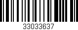 Código de barras (EAN, GTIN, SKU, ISBN): '33033637'