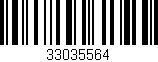 Código de barras (EAN, GTIN, SKU, ISBN): '33035564'