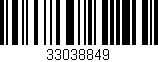 Código de barras (EAN, GTIN, SKU, ISBN): '33038849'