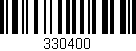 Código de barras (EAN, GTIN, SKU, ISBN): '330400'