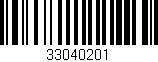 Código de barras (EAN, GTIN, SKU, ISBN): '33040201'