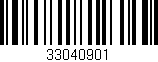 Código de barras (EAN, GTIN, SKU, ISBN): '33040901'