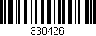 Código de barras (EAN, GTIN, SKU, ISBN): '330426'