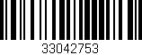Código de barras (EAN, GTIN, SKU, ISBN): '33042753'