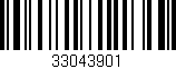 Código de barras (EAN, GTIN, SKU, ISBN): '33043901'