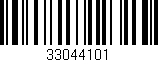 Código de barras (EAN, GTIN, SKU, ISBN): '33044101'
