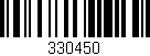Código de barras (EAN, GTIN, SKU, ISBN): '330450'