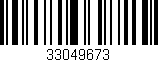 Código de barras (EAN, GTIN, SKU, ISBN): '33049673'