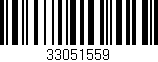 Código de barras (EAN, GTIN, SKU, ISBN): '33051559'