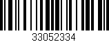 Código de barras (EAN, GTIN, SKU, ISBN): '33052334'