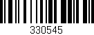 Código de barras (EAN, GTIN, SKU, ISBN): '330545'