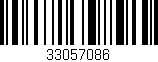 Código de barras (EAN, GTIN, SKU, ISBN): '33057086'