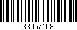 Código de barras (EAN, GTIN, SKU, ISBN): '33057108'