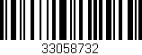 Código de barras (EAN, GTIN, SKU, ISBN): '33058732'