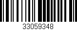 Código de barras (EAN, GTIN, SKU, ISBN): '33059348'