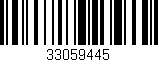 Código de barras (EAN, GTIN, SKU, ISBN): '33059445'