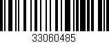 Código de barras (EAN, GTIN, SKU, ISBN): '33060485'