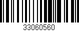 Código de barras (EAN, GTIN, SKU, ISBN): '33060560'