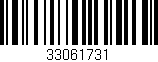 Código de barras (EAN, GTIN, SKU, ISBN): '33061731'