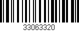 Código de barras (EAN, GTIN, SKU, ISBN): '33063320'