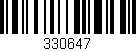 Código de barras (EAN, GTIN, SKU, ISBN): '330647'