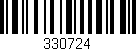 Código de barras (EAN, GTIN, SKU, ISBN): '330724'