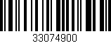 Código de barras (EAN, GTIN, SKU, ISBN): '33074900'
