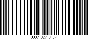 Código de barras (EAN, GTIN, SKU, ISBN): '3307_827_0_37'