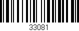 Código de barras (EAN, GTIN, SKU, ISBN): '33081'